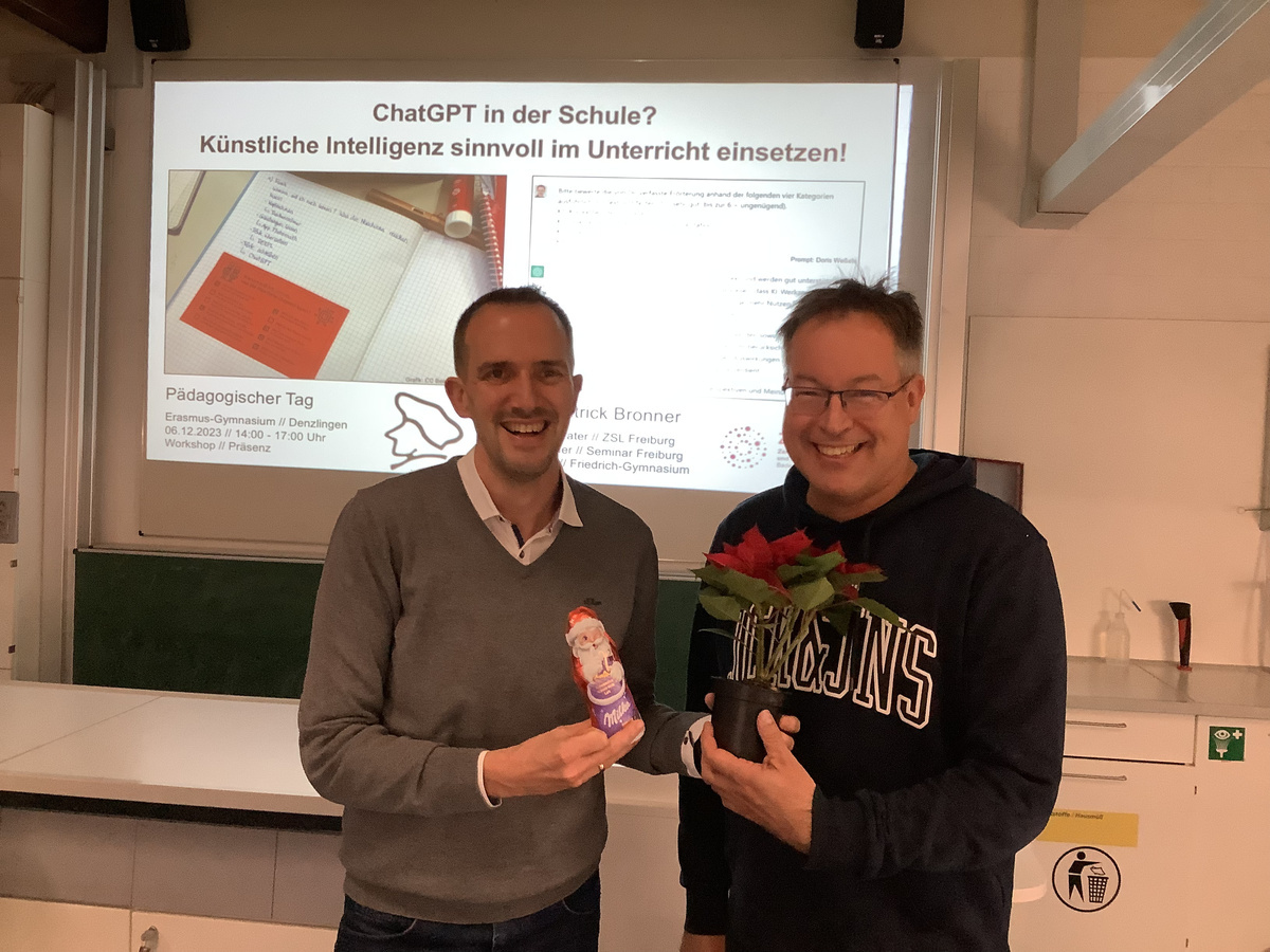 „ChatGPT in der Schule? Künstliche Intelligenz sinnvoll im Unterricht einsetzen!“ „ChatGPT in der Schule? Künstliche Intelligenz sinnvoll im Unterricht einsetzen!“