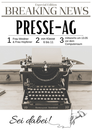 Presse-AG-Plakat Presse-AG-Plakat
